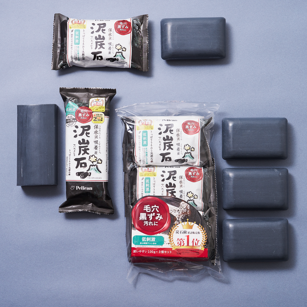 Pelican 泥炭石竹炭洁面皂