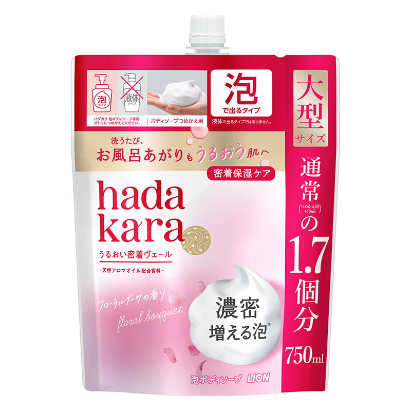 狮王 hadakara 泡沫型保湿沐浴露 图4